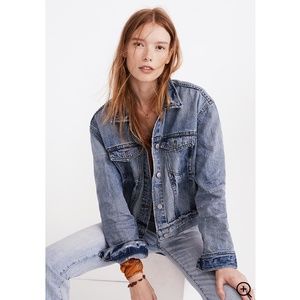 MADEWELL BOXY CROP JEAN JACKET